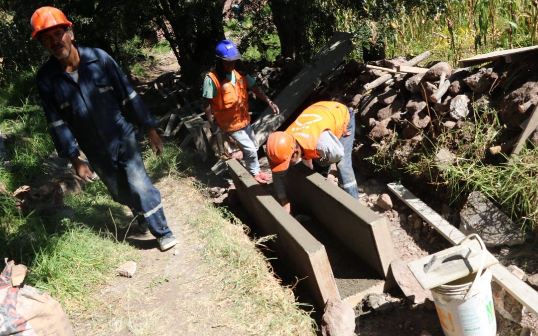 MINAGRI inspecciona construcción de Sistema de Riego en Ayacucho